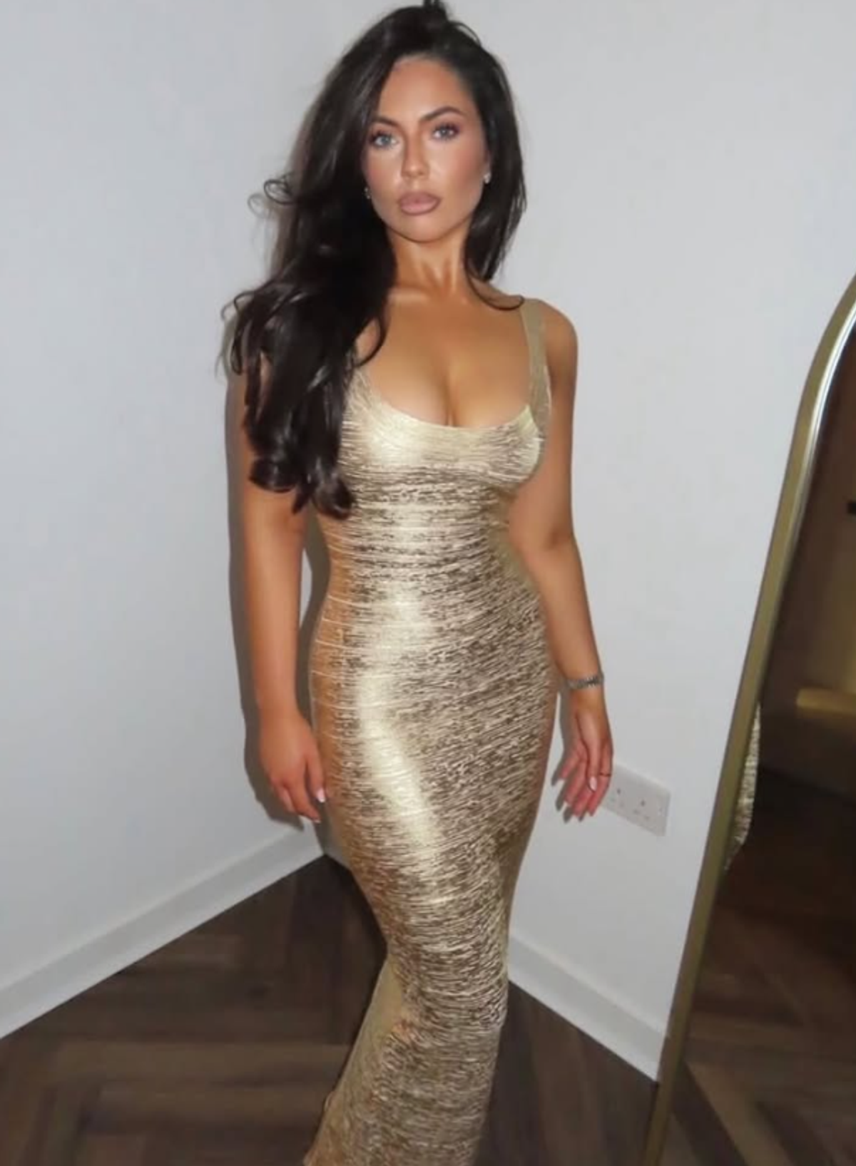 House of CB Gold Bandage Maxi Dress 8 - Image 1