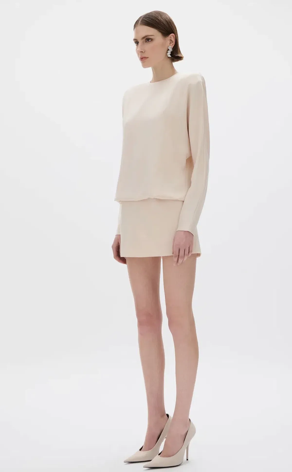 Rachel Gilbert Florida Mini Dress in Champagne AU 6 - Image 4