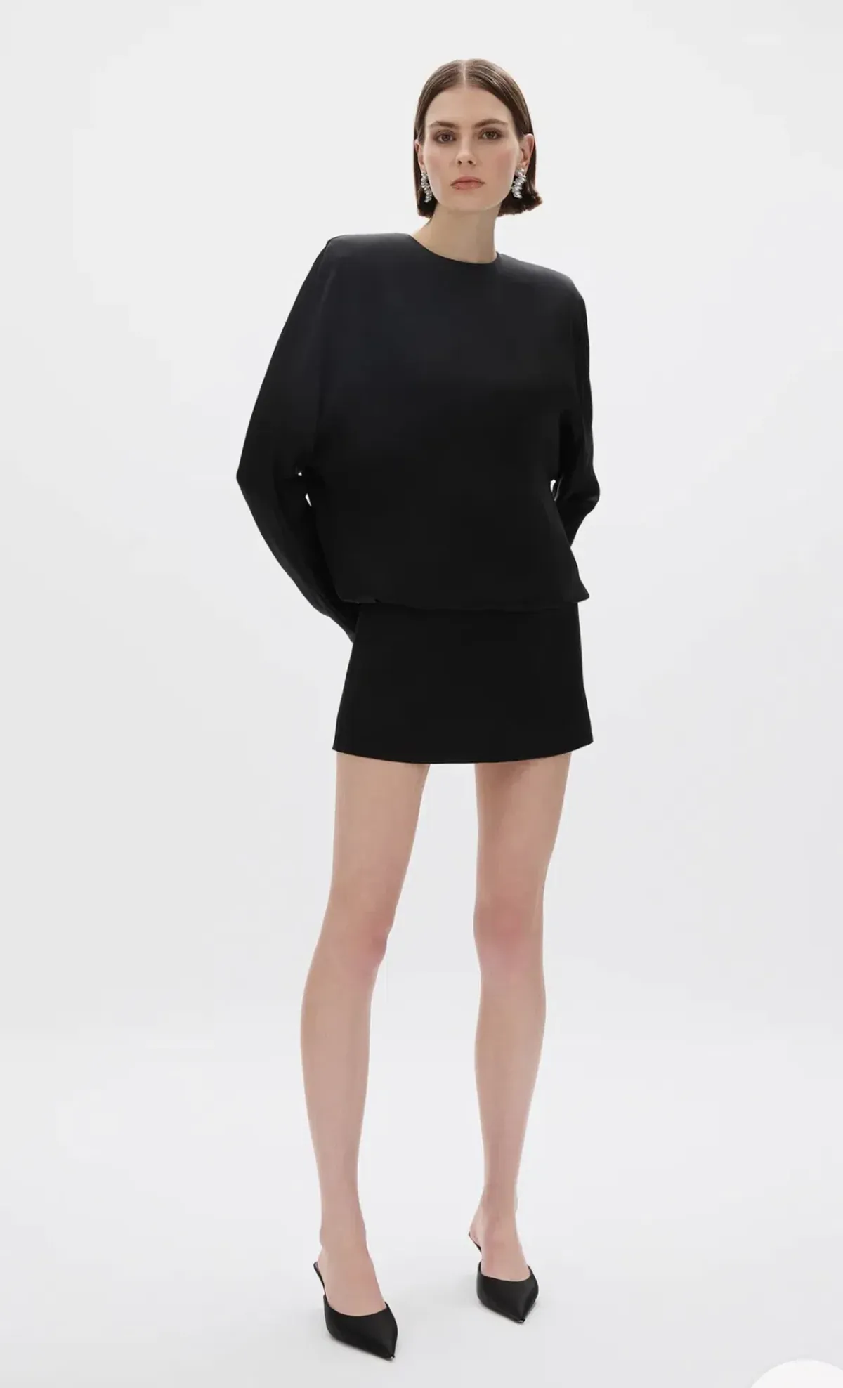 Rachel Gilbert Florida Mini Dress in black AU 10 - Image 3