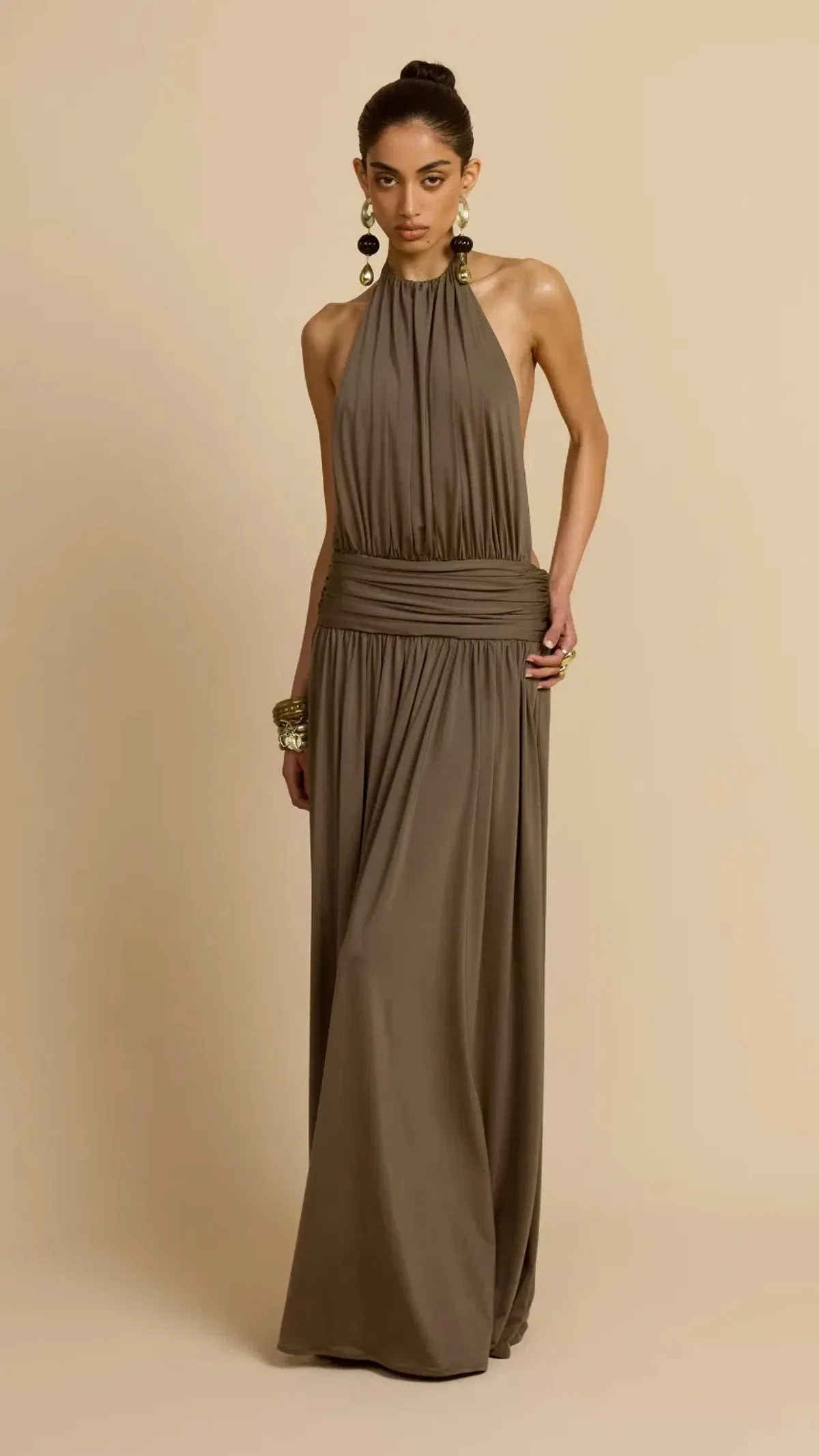 Arcina Ori Santina Dress Khaki - size XS - Image 3