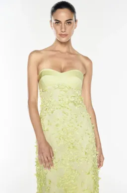 ENCHANTMENT BALCONETTE DRESS | LIMONCELLO - SIZE 6 for rent on The Volte - image 3
