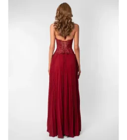 Fenity Gaia Dress in Red Size XS for rent on The Volte - image 2