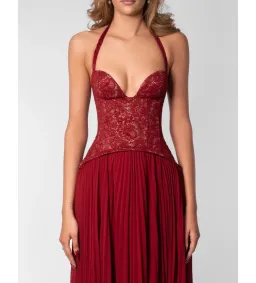 Fenity Gaia Dress in Red Size S for rent on The Volte - image 4