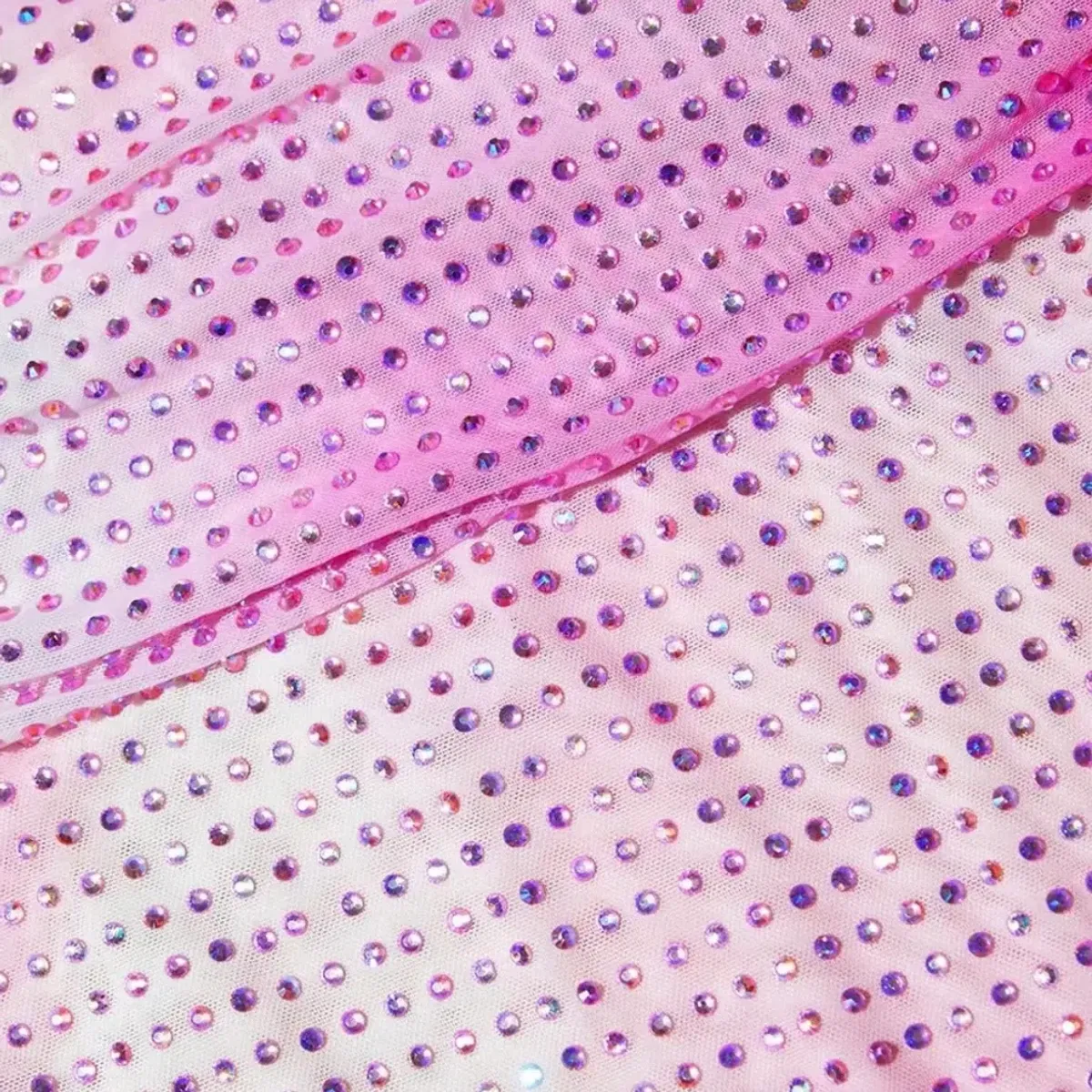 Self-Portrait Contour Print Embellished Pink Mini Dress - Image 5