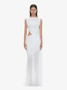 Christopher Esber Theia Squared Dress White Size 6 for rent on The Volte - image 1