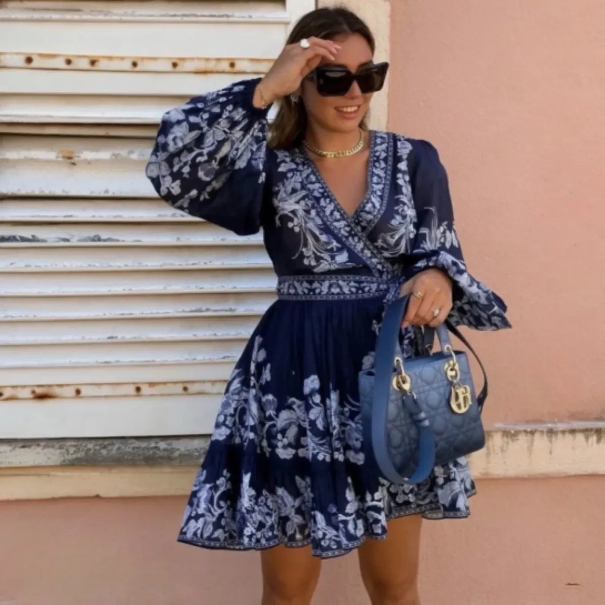 Zimmermann Aliane Blue Frill Dress Size 8 - Image 1