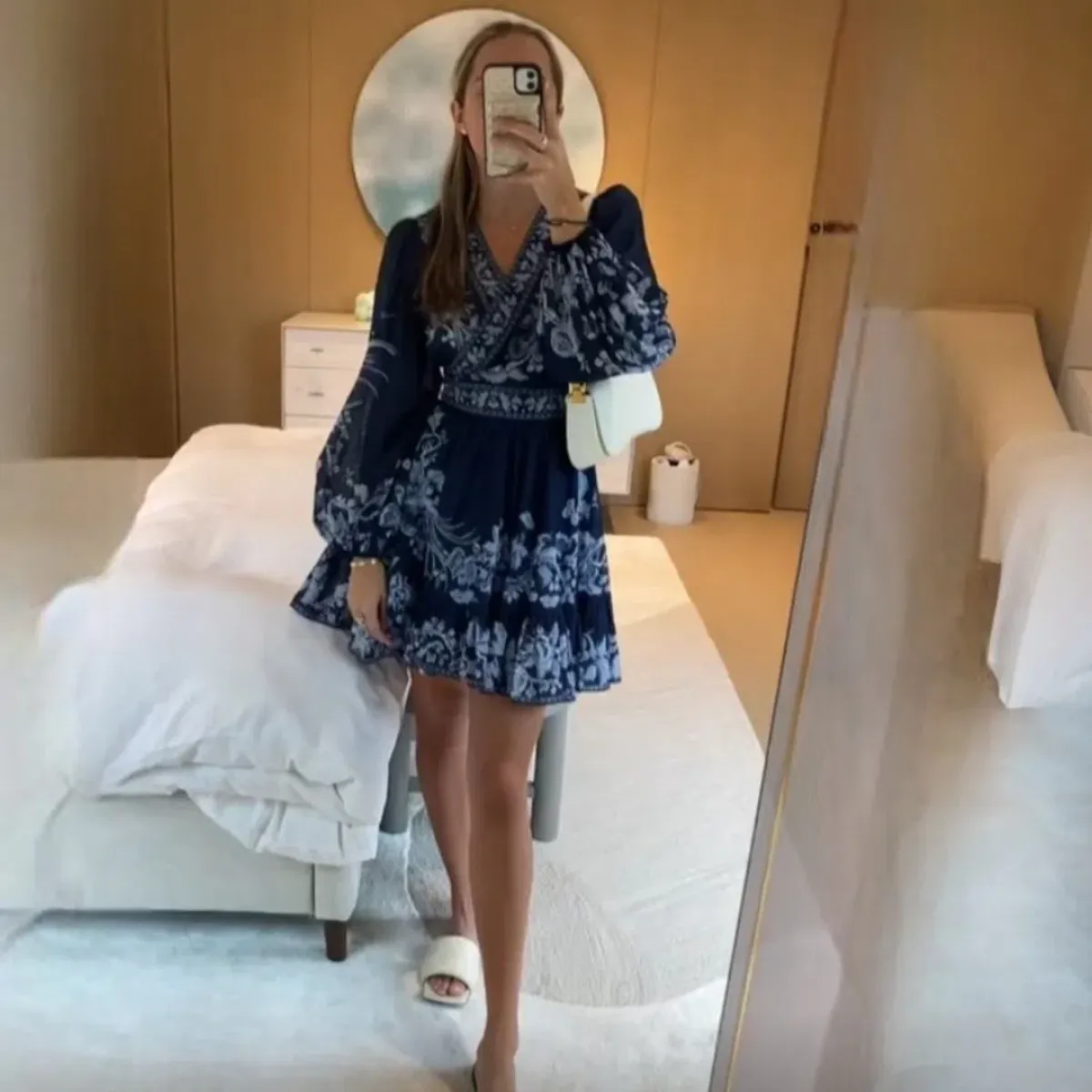 Zimmermann Aliane Blue Frill Dress Size 8 - Image 3