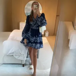 Zimmermann Aliane Blue Frill Dress Size 8 for rent on The Volte - image 3