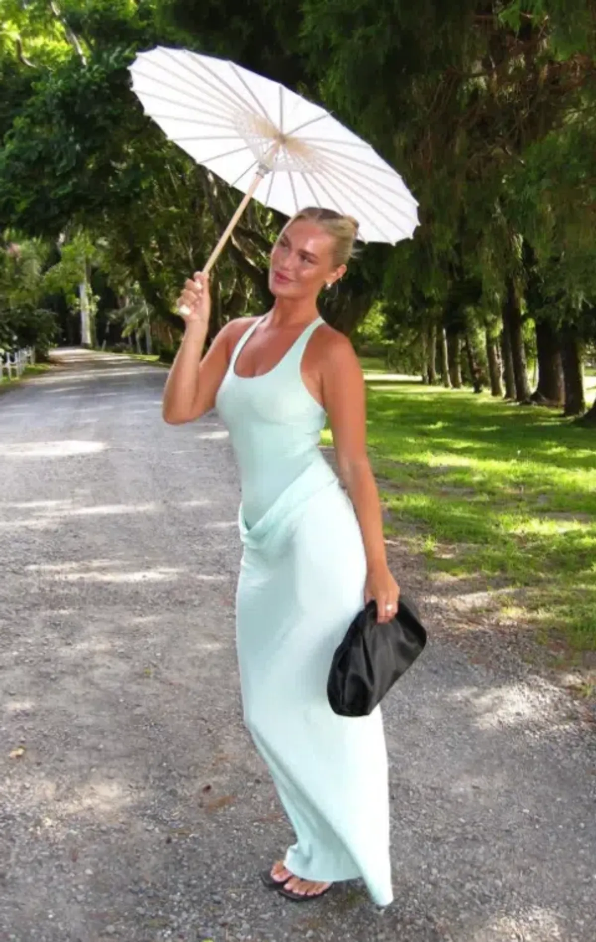 Benni Jade Maxi Dress – Bleached Aqua sz 12 - Image 1