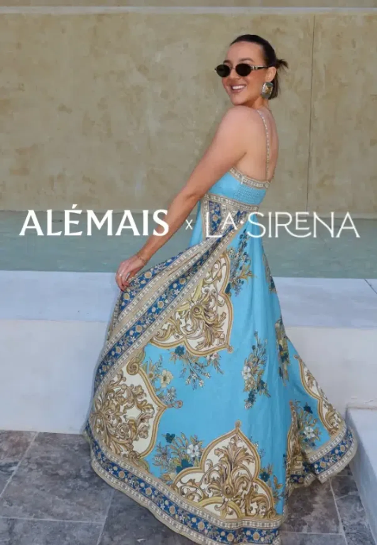 Alèmais x La. Sirena Cassie Exclusive Midi Dress sz 8 - Image 2