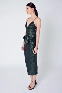 Eileen Kirby Lover Sequin Middy Green Size 12 for rent on The Volte - image 2
