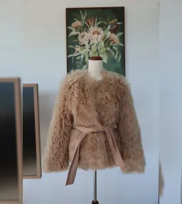 ZIMMERMANN Resistance Belted Shearling Leather Jacket for rent on The Volte - image 6