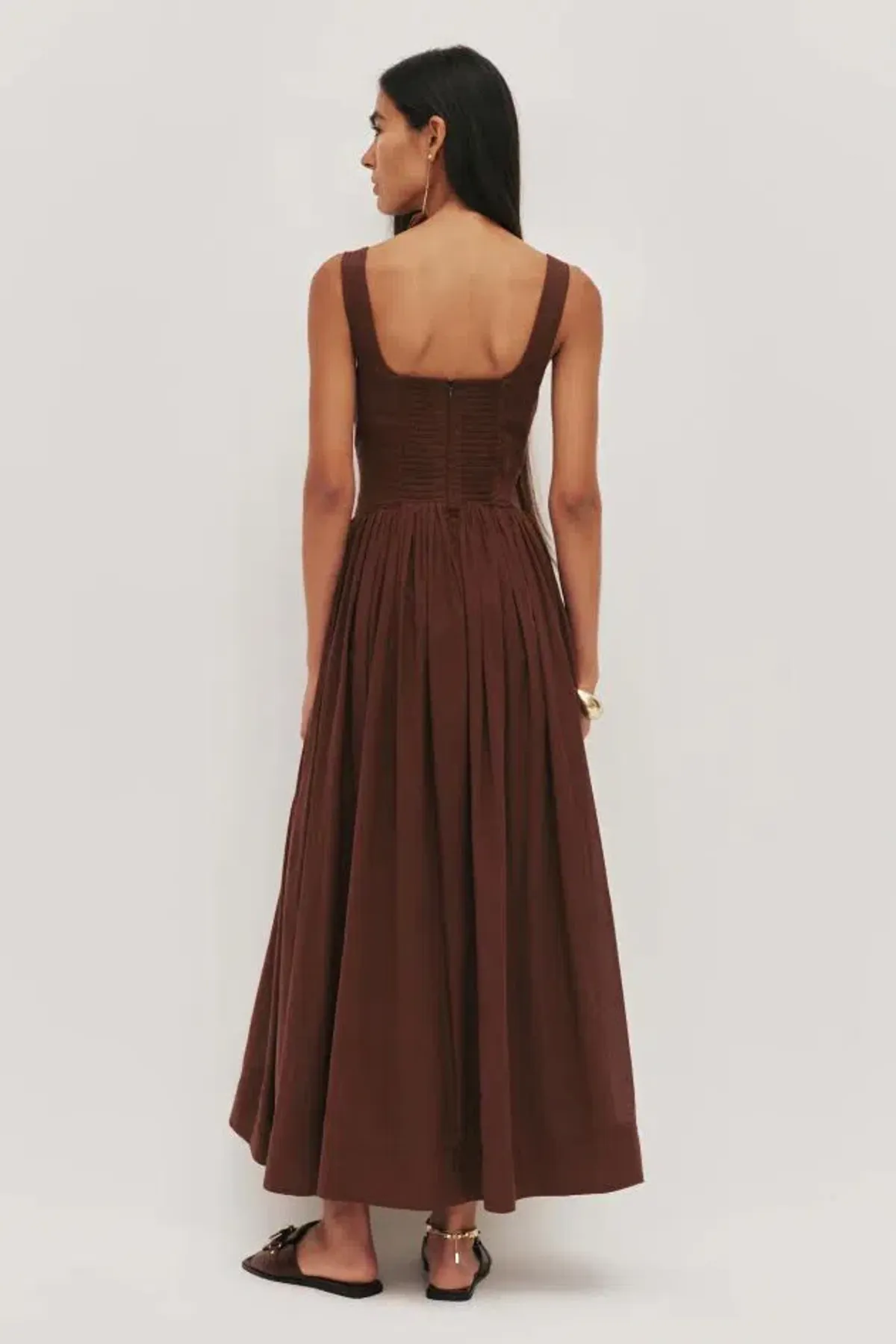 🤎 New AJE Sunny Midi Dress in Chocolate Brown Size 12 AU 🤎 - Image 6