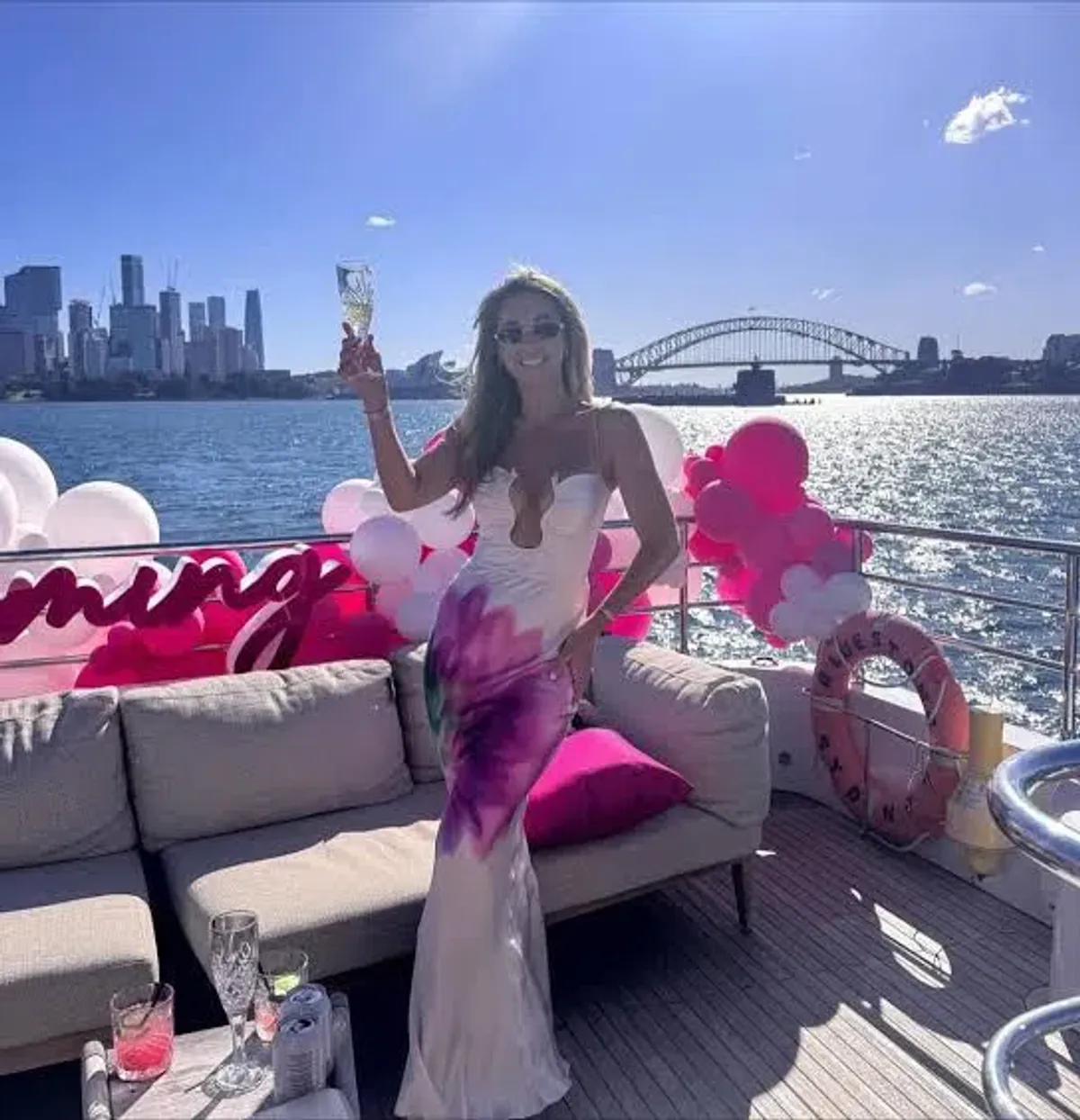 🌸 Rebecca Vallance Dahlia Blossom Gown – Size 12 (AU) Pink Floral Satin Maxi Dress 🌸 - Image 9