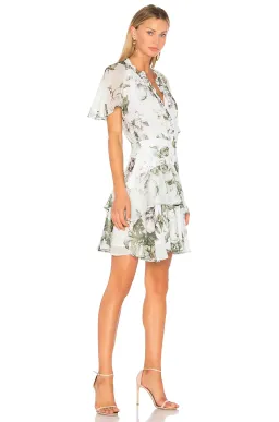 Lover Water Colour Flutter Mini Dress Print Size 8 for rent on The Volte - image 2