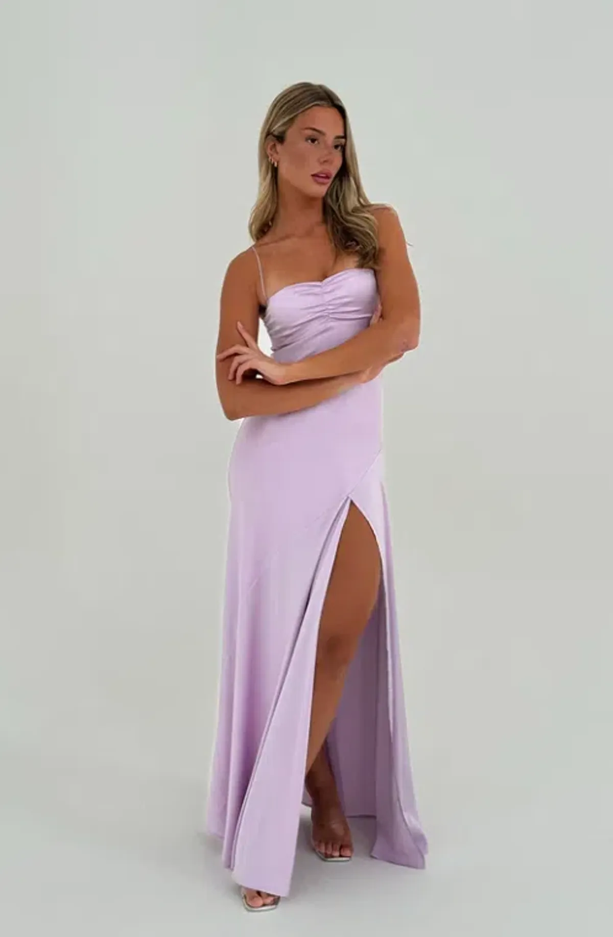 HNTR The Label Gaia Gown Lilac sz 6 - Image 3
