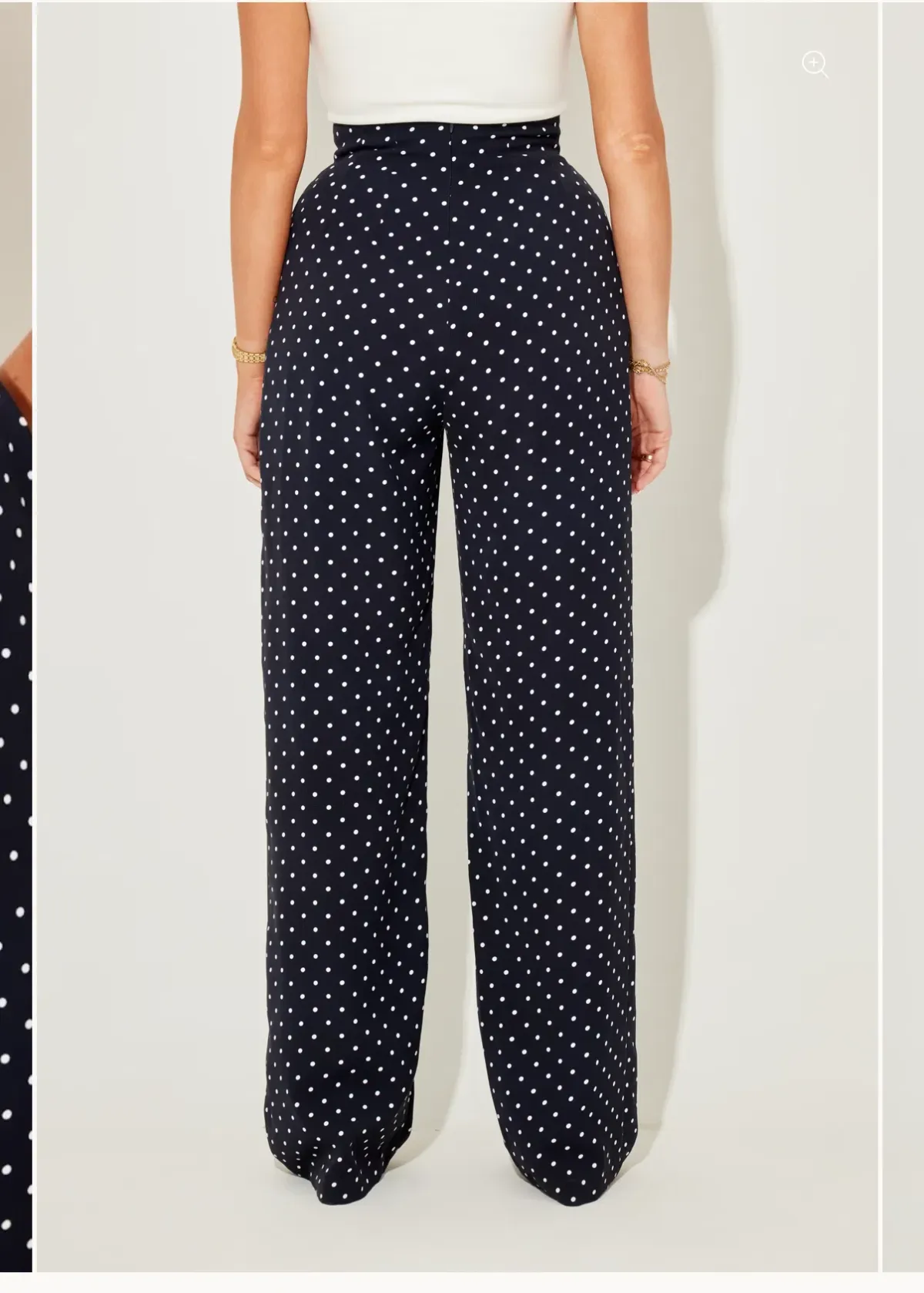 Polka Dot Peplum Top and Polka Dot Wide leg pant set - Odd Muse London - Image 6