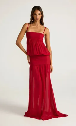 Ance Gria Romeo Gown - Red S for rent on The Volte - image 1
