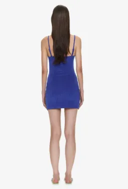 Christopher Esber Looped Back Pierced Orbit Mini Dress Indigo Size 8 for rent on The Volte - image 2