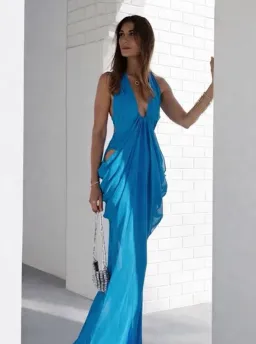 Atoìr Mina Maxi Dress Lapis Blue 6 for rent on The Volte - image 1