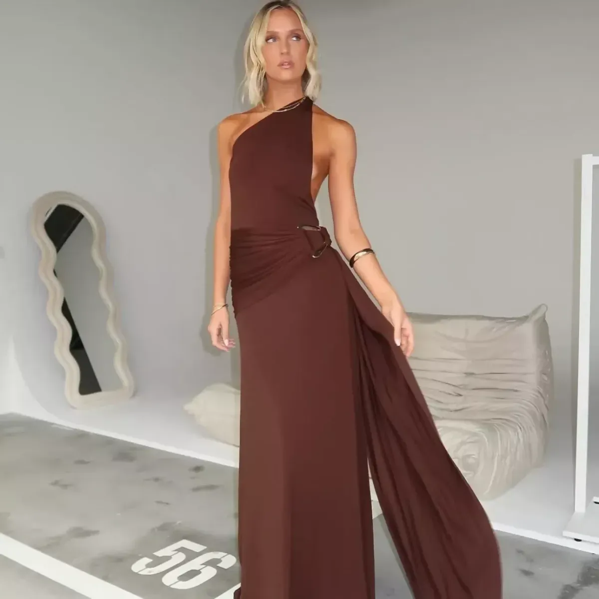 Ance Gria - Gaia Gown (Brown) Size Small - Image 7