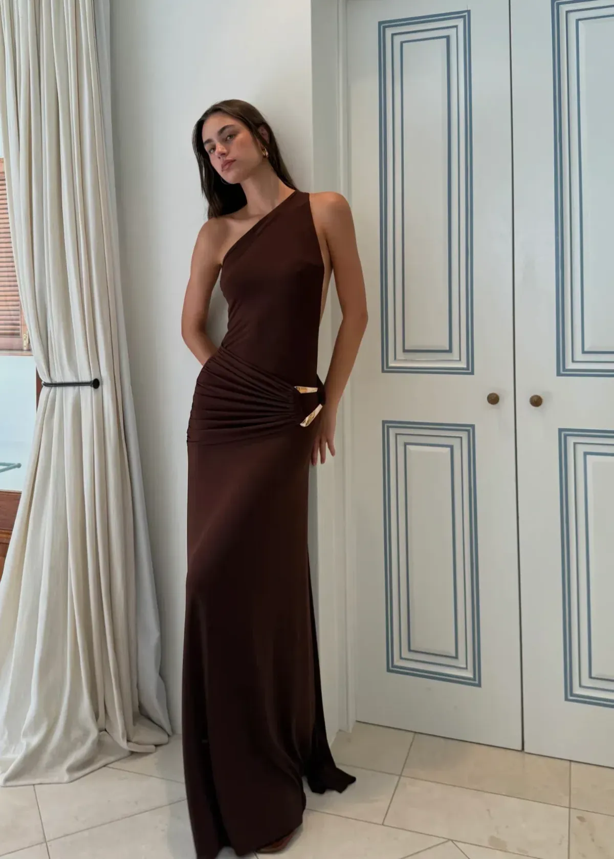 Ance Gria - Gaia Gown (Brown) Size Small - Image 9