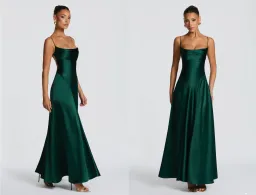 BABYBOO Adelina Maxi Dress - Emerald (size S)  for rent on The Volte - image 2