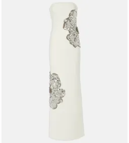 Rebecca Vallance Layana Strapless Embellished Gown White Size 8 for rent on The Volte - image 5