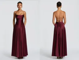 Adelina Maxi Dress - Cherry Lacquer (size S)  for rent on The Volte - image 2