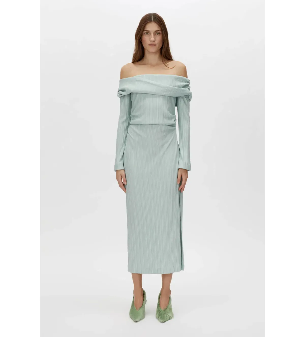 Camilla and Marc Shaw Strapless Midi Dress in Dusty Mint Size 8 - Image 1