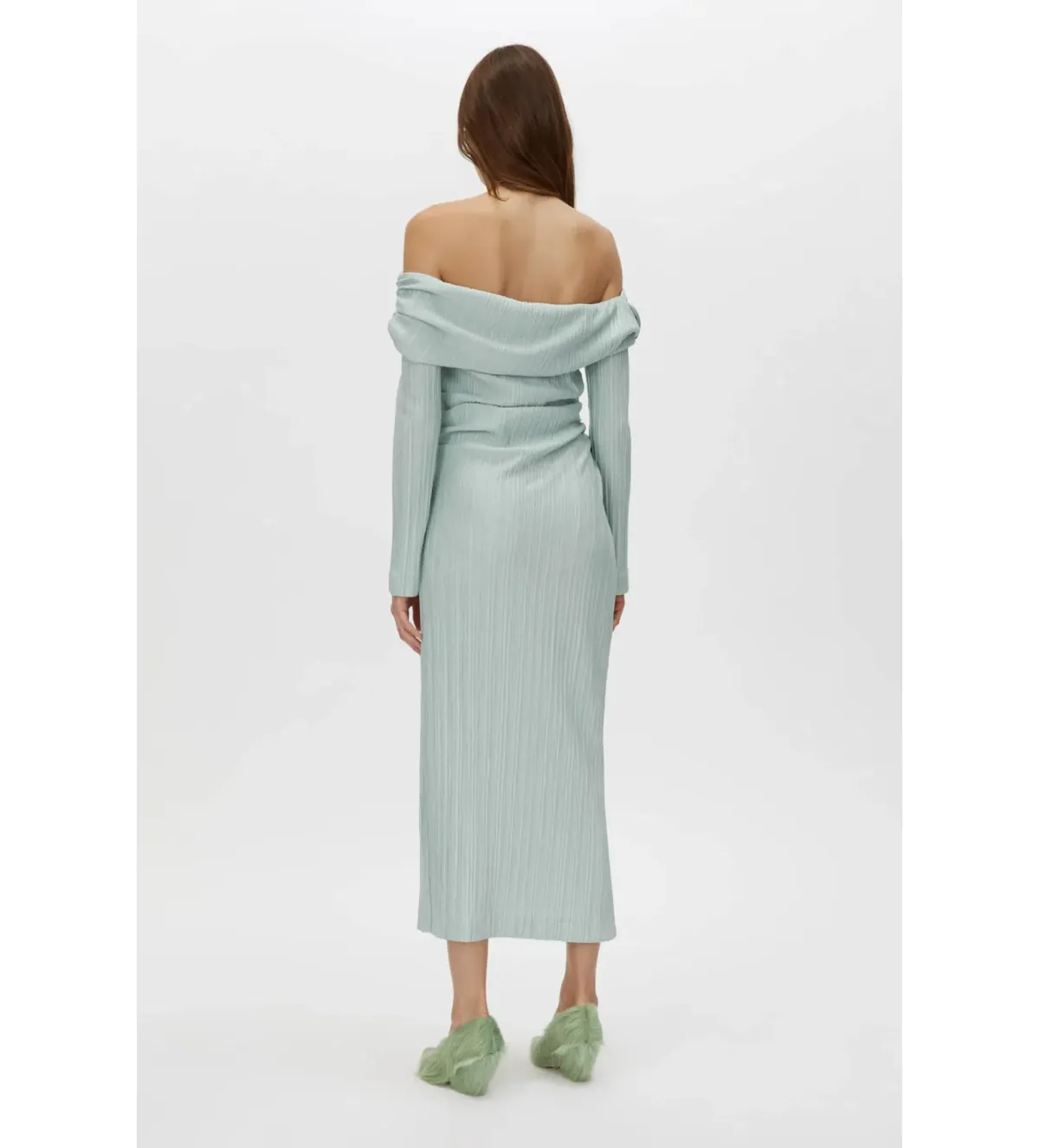 Camilla and Marc Shaw Strapless Midi Dress in Dusty Mint Size 8 - Image 3