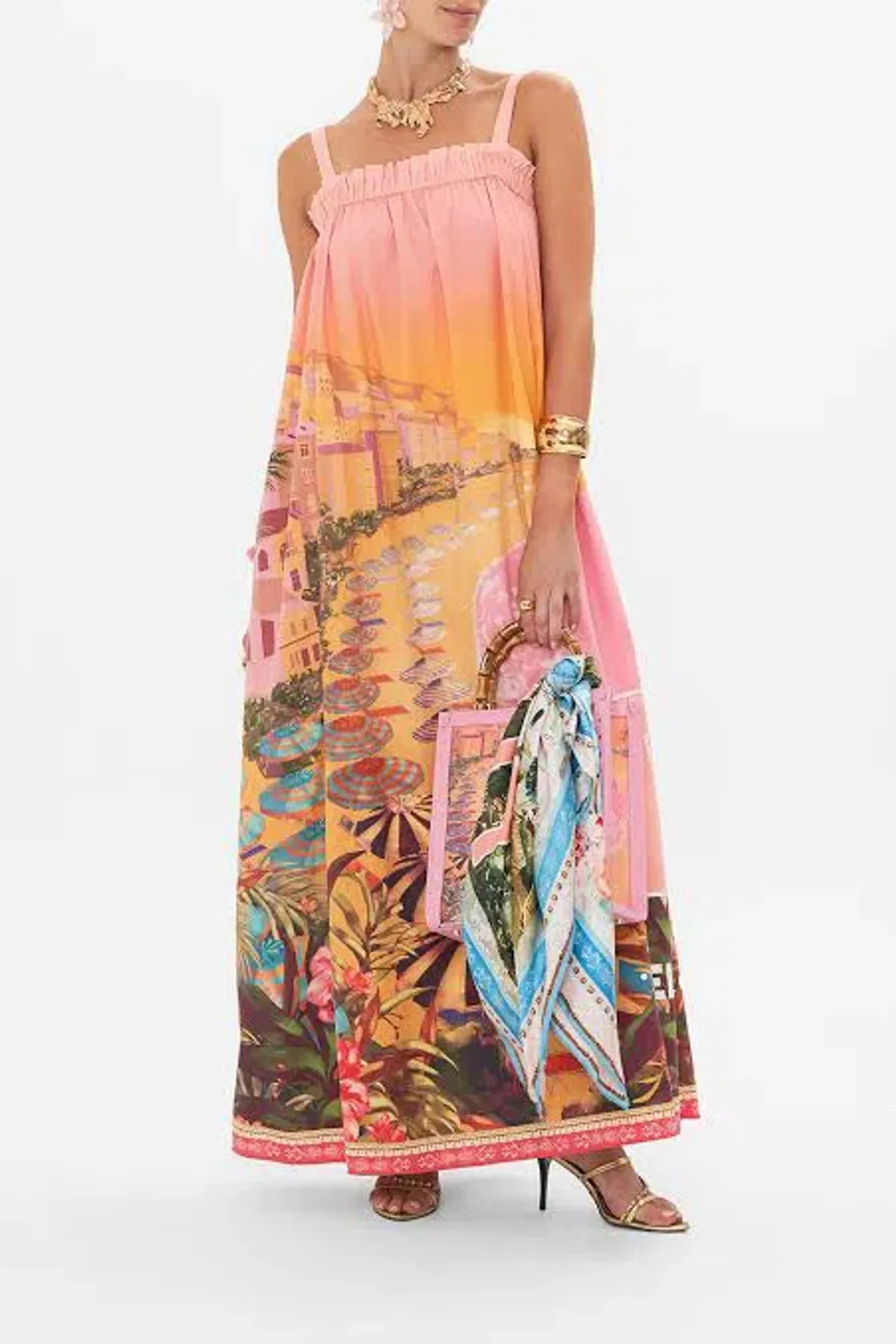Camilla Wide Strap Sundress Capri Me size XXL - Image 1
