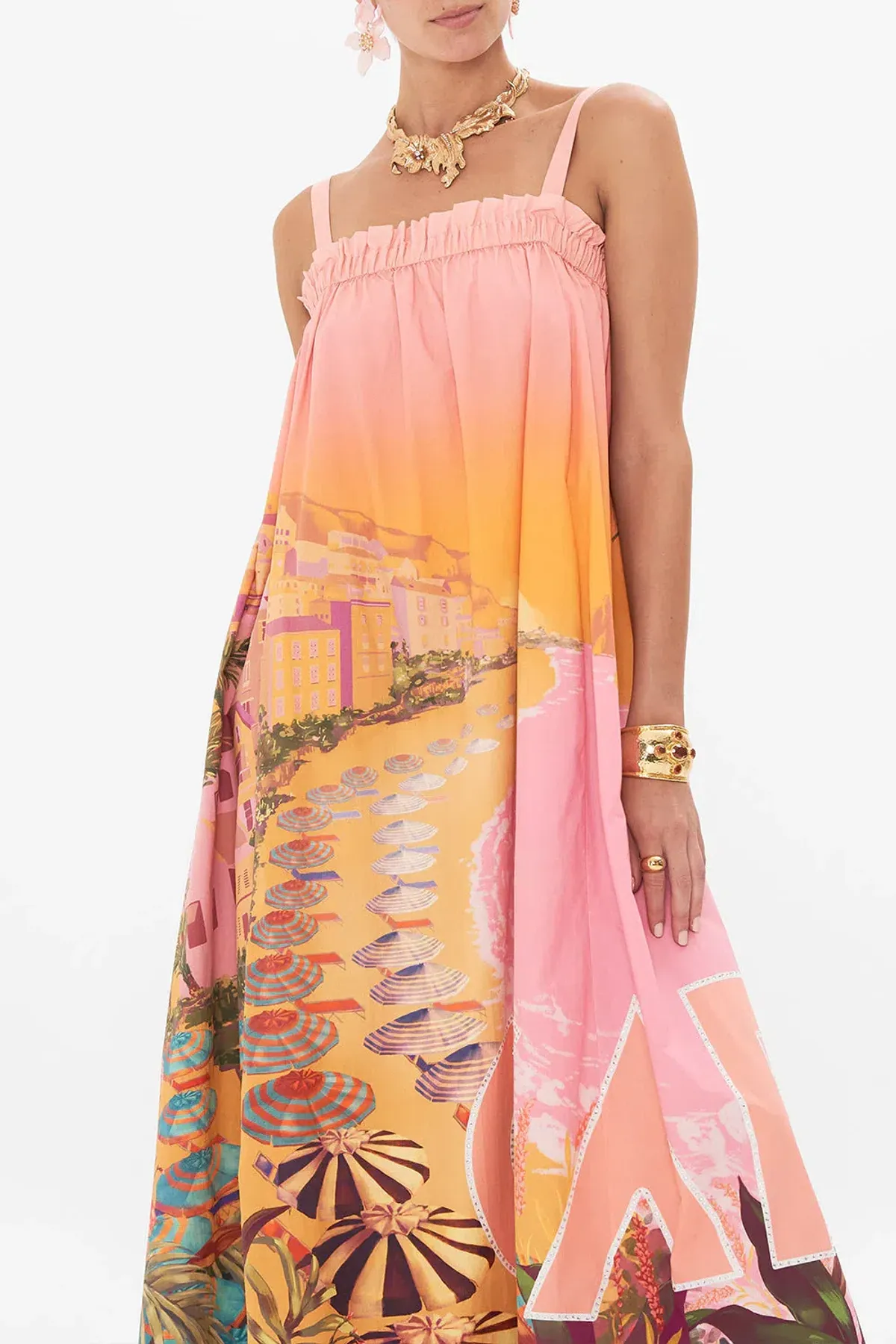 Camilla Wide Strap Sundress Capri Me size XXL - Image 2