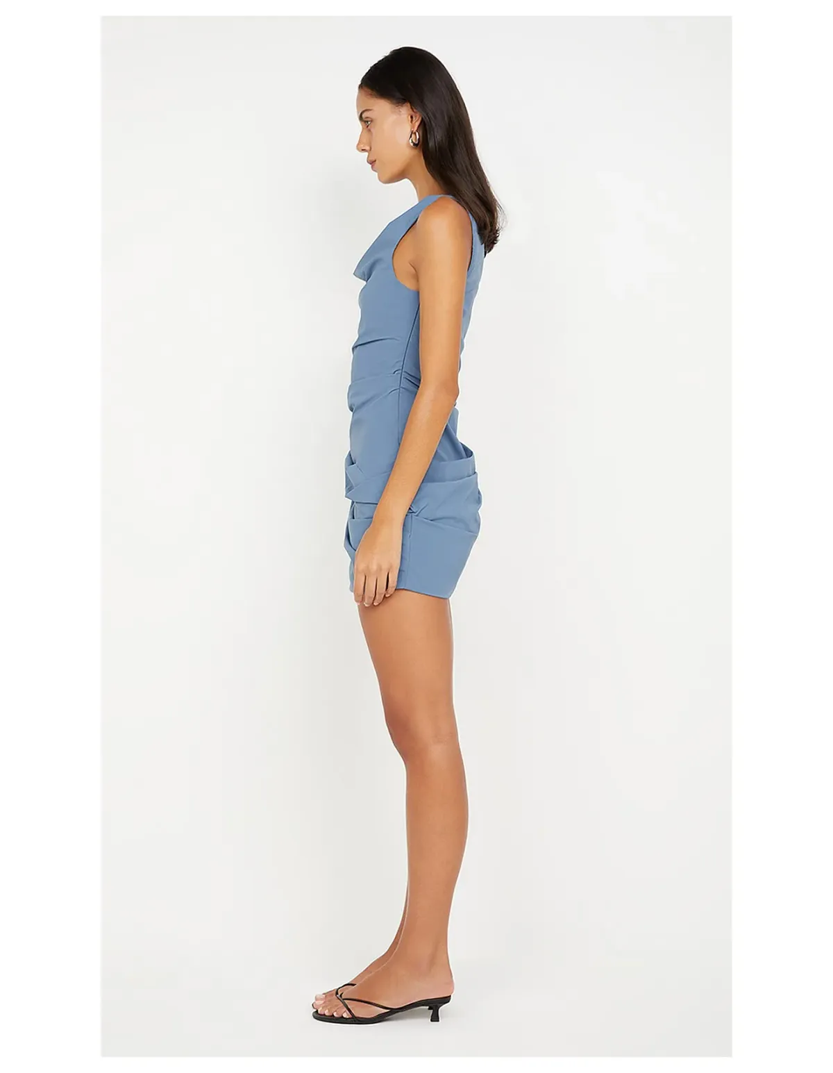 Bec + Bridge Priscilla Mini Dress Size 6 Steel Blue - Image 4
