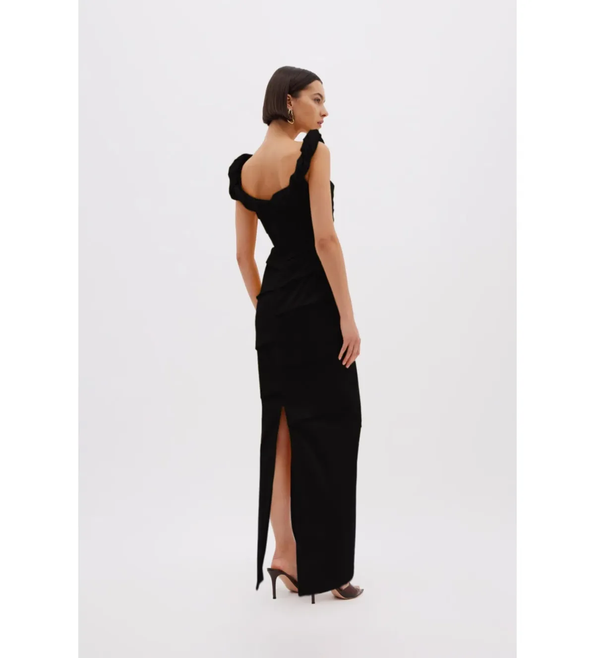 Rachel Gilbert Asha Taffeta Gown in Black Size 2/AU10 - Image 3