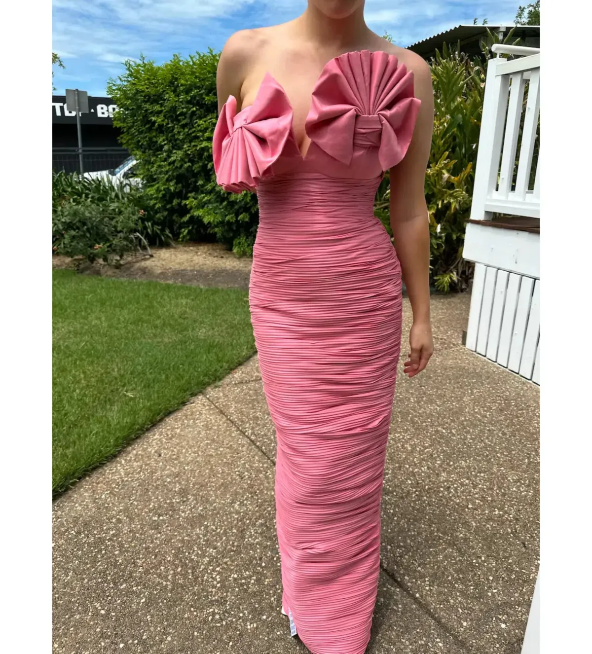Rachel Gilbert Jensen Gown Pink Size 3/AU 12 - Image 3