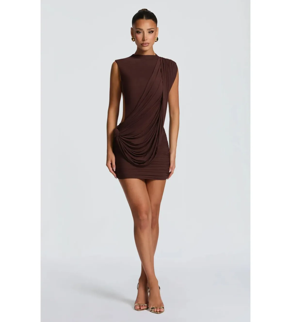 Baby Boo Mireya Mini Dress Plum Brown Size XS / AU 6  - Image 1