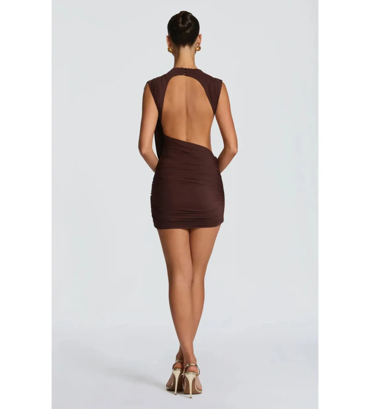 Baby Boo Mireya Mini Dress Plum Brown Size XS / AU 6  - Image 3