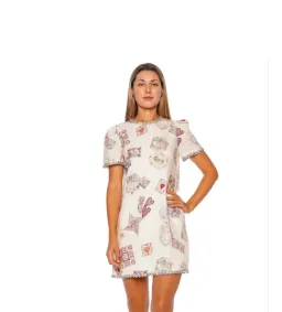 Zimmermann Hypnotic Jewelled Shift Mini Dress Print Size 10 for rent on The Volte - image 2