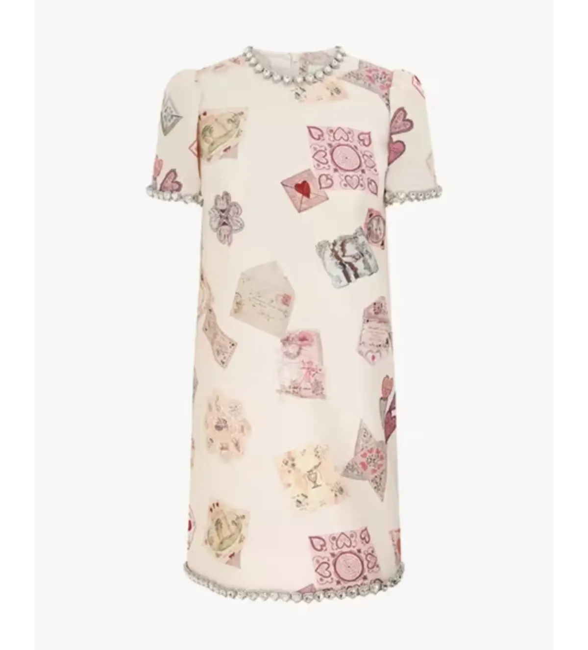 Zimmermann Hypnotic Jewelled Shift Mini Dress Print Size 10 - Image 4