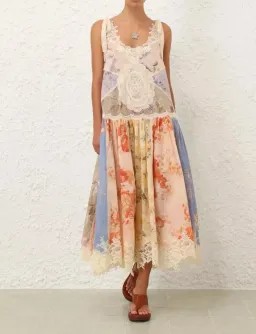 Zimmermann Cascading Lace Midi Dress for rent on The Volte - image 1