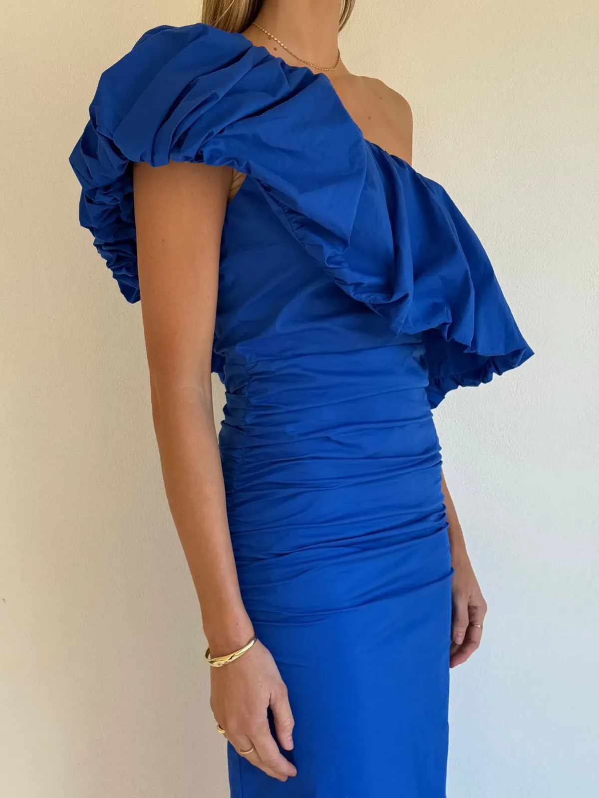 By Nicola Maya Maxi Dress Gown In Cobalt | Size AU 6 - Image 3