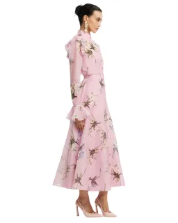 Leo Lin Katrina Butterfly Sleeve Midi Dress Size 14 for rent on The Volte - image 4