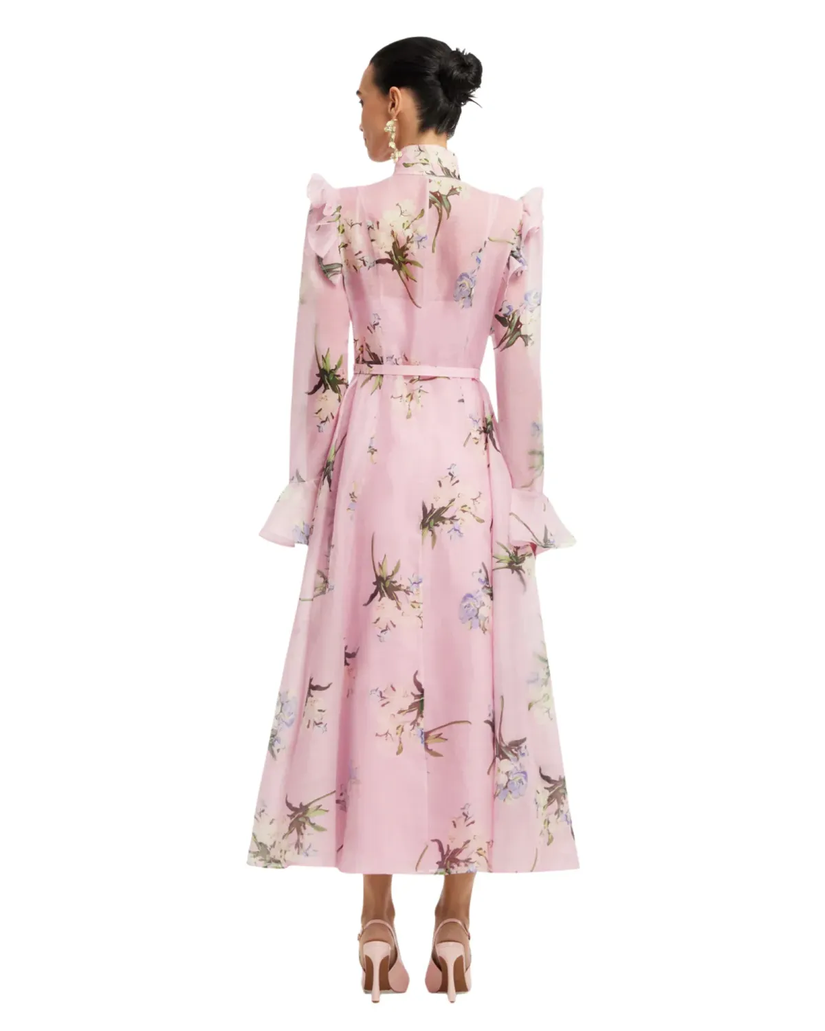 Leo Lin Katrina Butterfly Sleeve Midi Dress Size 14 - Image 3