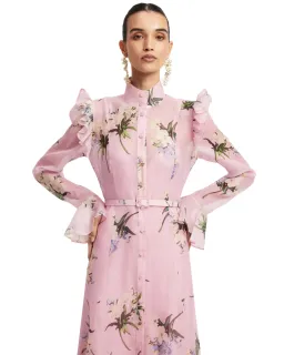 Leo Lin Katrina Butterfly Sleeve Midi Dress Size 14 for rent on The Volte - image 2
