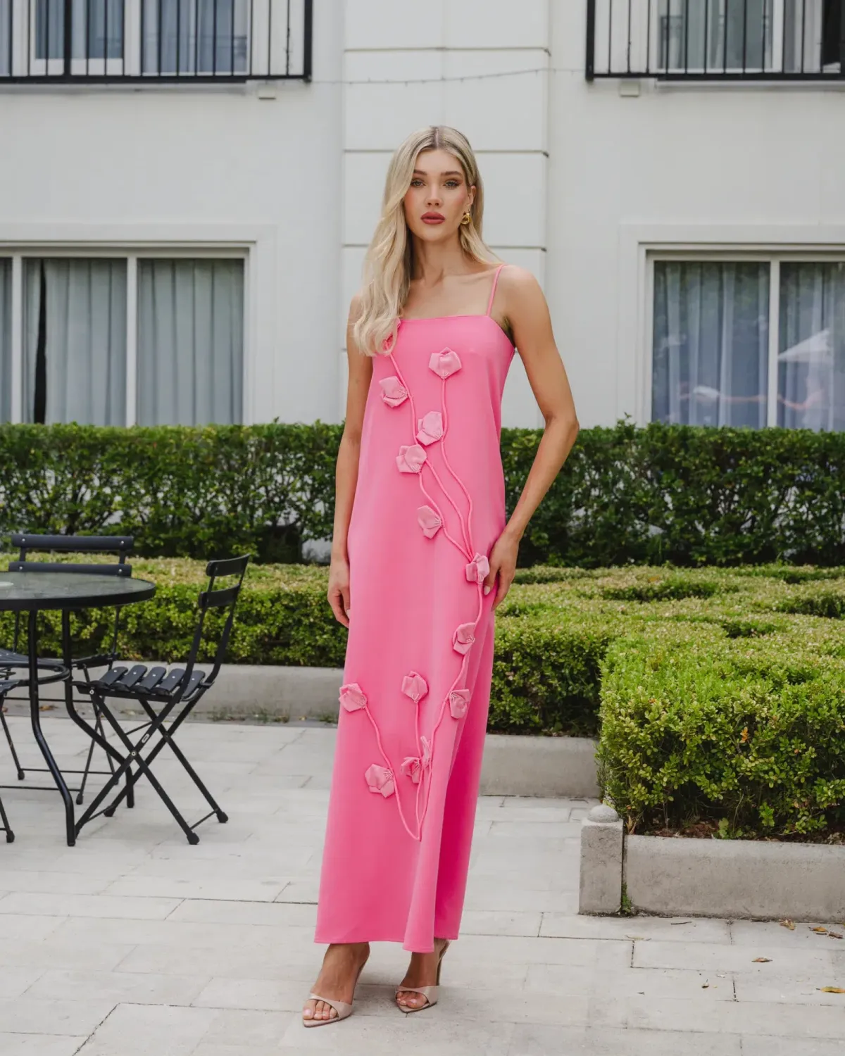 Elliatt Nolana Floral Applique Gown Pink Size S - Image 1