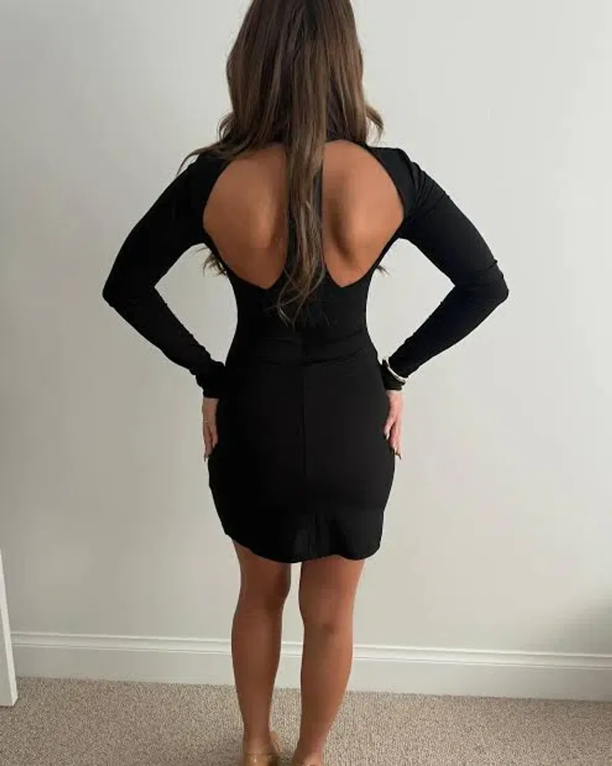 BENNI Veda Mini Dress In Black | Size AU 8 - Image 6