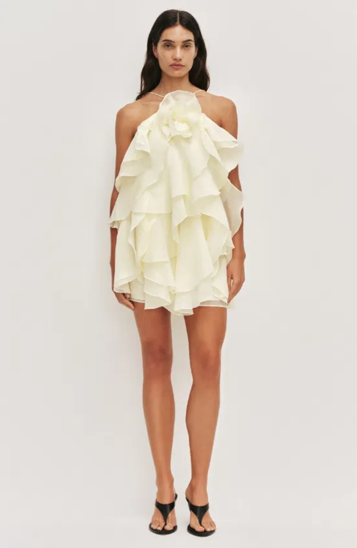 AJE Pandorea Layered Mini Dress Butter Size 8 - Image 1