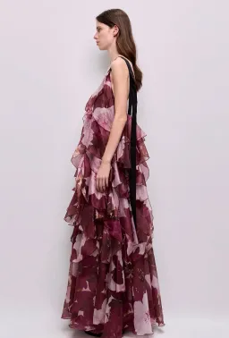 Aje Athena Gown Aquarelle size 10  for rent on The Volte - image 3