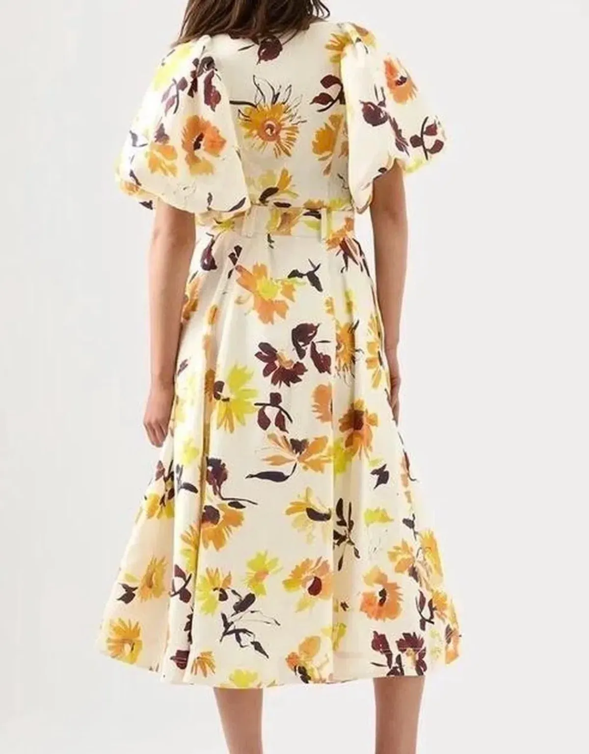 Aje Soleil Belted Midi Dress size 12 - Image 2